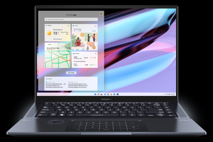 ASUS Asus Zenbook Pro 16X 16' 4K OLED TOUCH Intel i7-12700H 16GB DDR5 512GB Gen4 NVMe SSD Win11 Pro nVidia RTX 3060 2xTB4 Fingerprint RGB Backlit 2.4kg