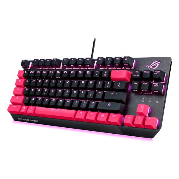 ASUS ROG Strix Scope TKL Electro Punk keyboard USB Black, Pink