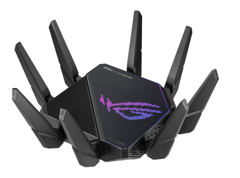 ASUS GT-AX11000 Pro Tri-Band WiFi 6 Gaming Router, Flexible Networking Ports, ASUS RangeBoost Plus, Enhanced Hardware, AiMesh