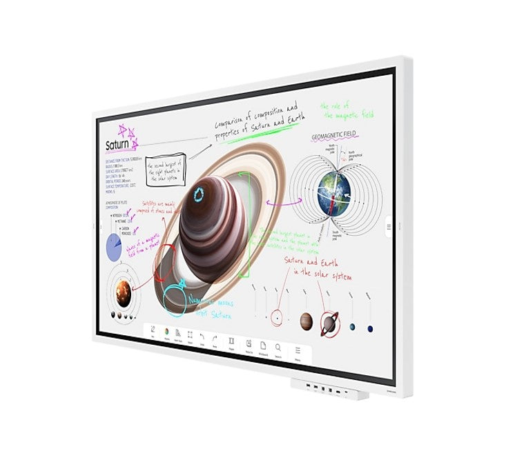 Samsung Flip Pro WMB 65' UHD Interactive E-Board Smart Digital InGlass Multi-Touch 4x Drawing 350NIT 16/7 2xHDMI USB RS232 LAN WIFI BT Tizen6.5 Video