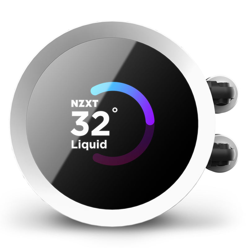 Kraken 240 RGB - 240mm AIO liquid cooler w/ 1.54in. Display, RGB Controller and RGB Fans (White)