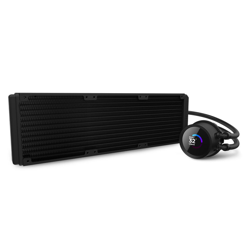Kraken 360 RGB - 360mm AIO liquid cooler w/ 1.54in. Display, RGB Controller and RGB Fans (Black)