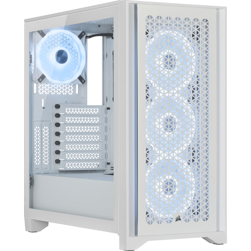 Corsair 4000D RGB Airflow QL Edition Midi Tower White