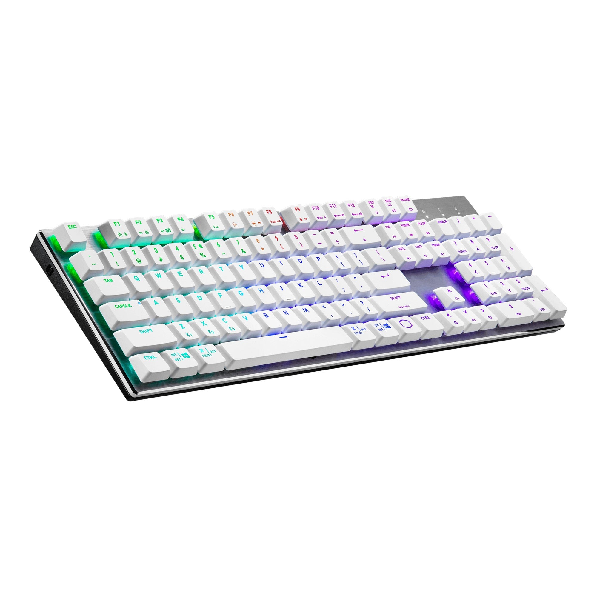 Cooler Master Gaming SK653 keyboard RF Wireless + Bluetooth QWERTY US English Silver, White