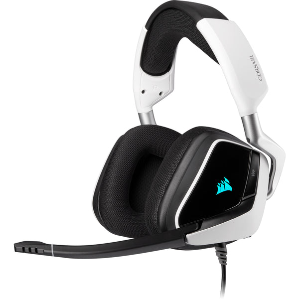 Corsair VOID RGB ELITE Headset Wired Head-band Gaming Black, White