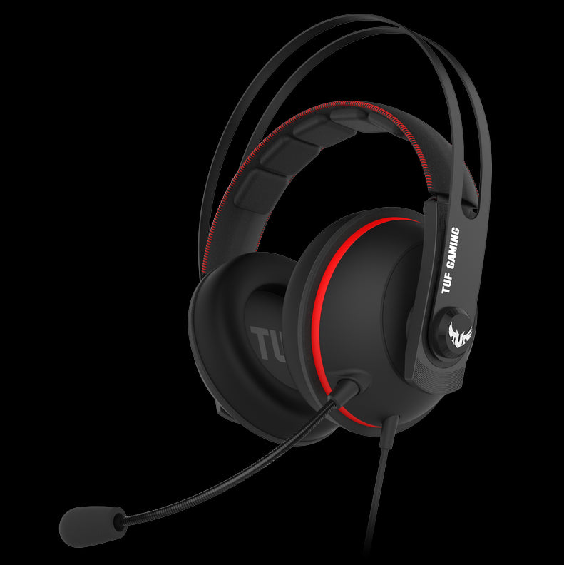 ASUS TUF GAMING H7 CORE RED PC / PS4 / Nintendo Switch / Mobile / XBox Gaming Headset, Onboard 7.1 Virtual Surround