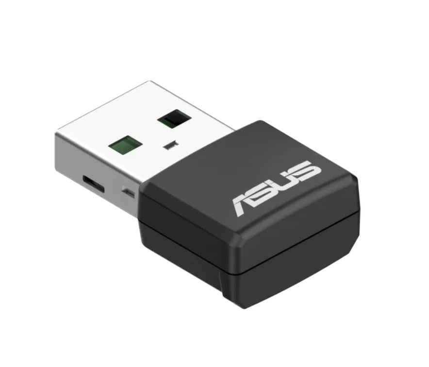 ASUS USB-AX55 NANO Dual Band AX1800 USB WiFi 6 USB Adapter, 802.11ax 1201Mbps+574Mbps,OFDMA, MU-MIMO, BSS Coloring ( NIC )