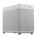 ASUS AP201 Prime Micro White Micro ATX Case Mesh Panels, Support 360mm Cooler, supports ATX PSUs up to 180mm. graphics cards up to 338 mm