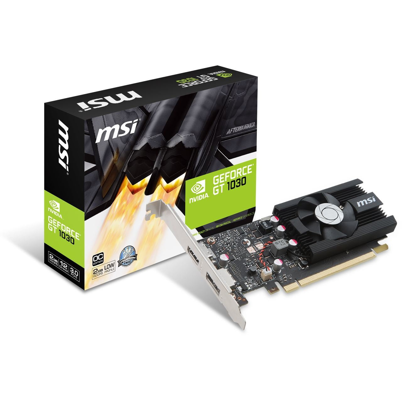 MSI GeForce GT 1030 2G Low Profile OC Graphics Card GT 1030 2G LP OC