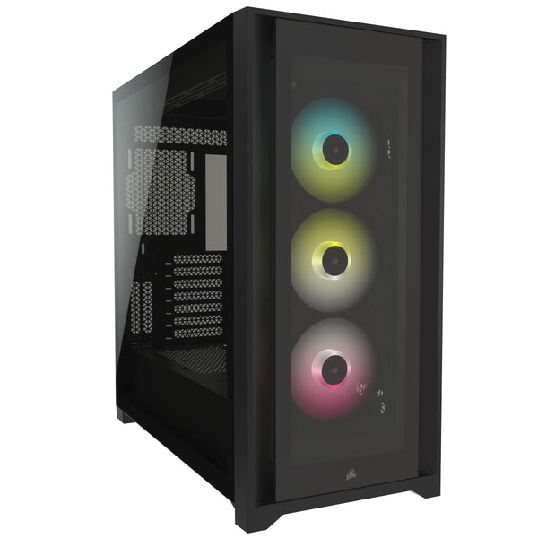 Corsair (CC-9011212-WW) iCUE 5000X RGB Tempered Glass Mid Tower ATX Case - Black