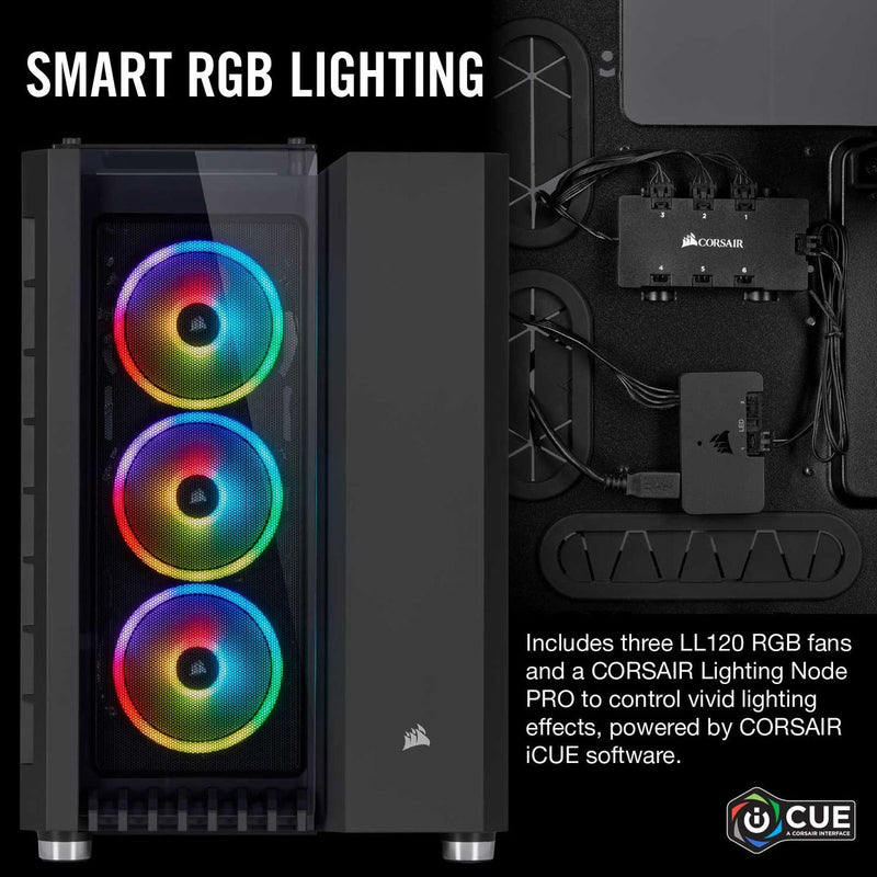 Corsair Crystal 680X RGB mid-Tower Black Case