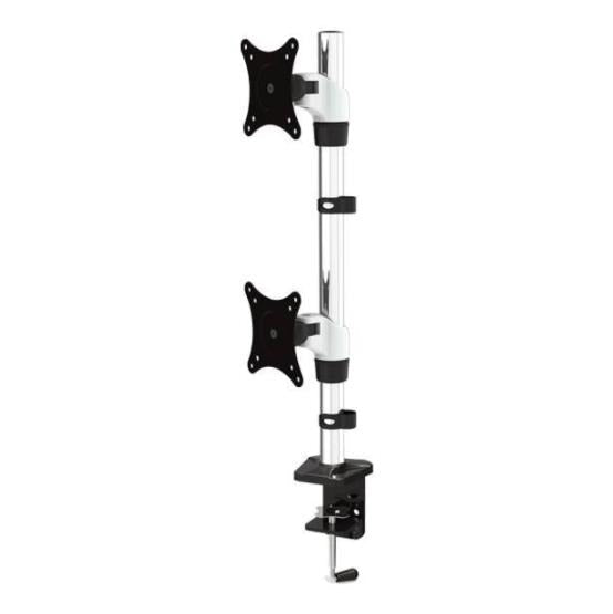 Vision Mounts (VM-FE120D) Adjustable Dual Monitor Vertical Desk Mount for 15"-27"