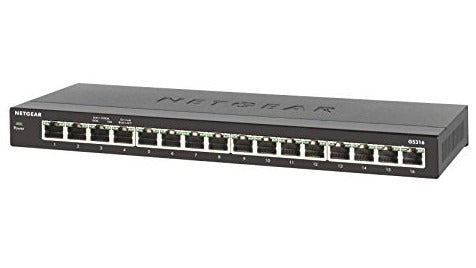 Netgear GS316 Unmanaged network switch Gigabit Ethernet (10/100/1000) Black
