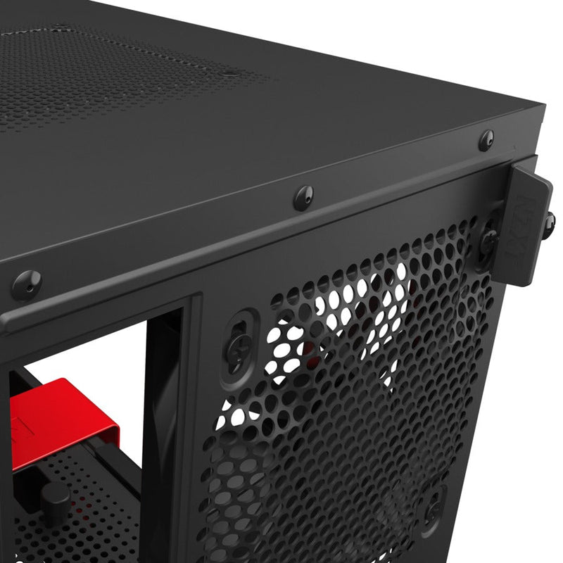 NZXT H210i Matte Black Red Mini-Tower Black,Red Case