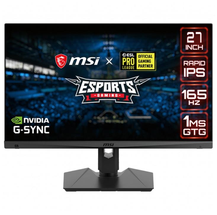 MSI Optix MAG274QRF-QD 27" 2k QHD(2560x1440) 165Hz G-Sync Quantum Dot Rapid IPS Gaming Monitor