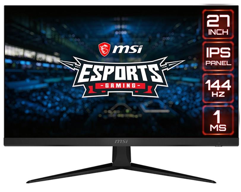 MSI Optix G271 27" Full HD 1920 x 1080 1ms (MPRT) / 4ms (GTG) 144Hz 2xHDMI DisplayPort AMD FreeSync Anti-Glare Frameless Design Backlit LED IPS Gaming Monitor