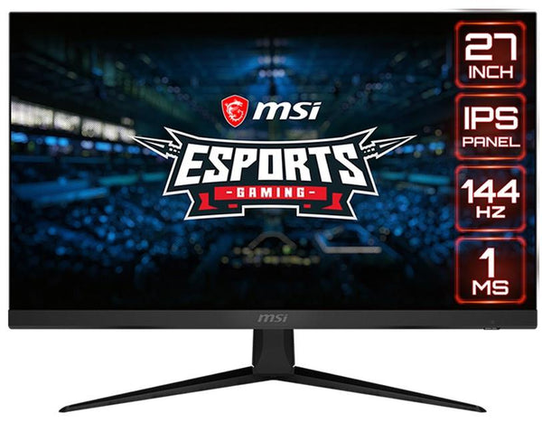 MSI Optix G271 27" Full HD 1920 x 1080 1ms (MPRT) / 4ms (GTG) 144Hz 2xHDMI DisplayPort AMD FreeSync Anti-Glare Frameless Design Backlit LED IPS Gaming Monitor