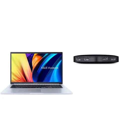 ASUS BUNDLE ASUS VIVOBOOK I5-1235U, 17" FHD, 256GB SSD, 8GB WITH TPLINK 4PORT HUB