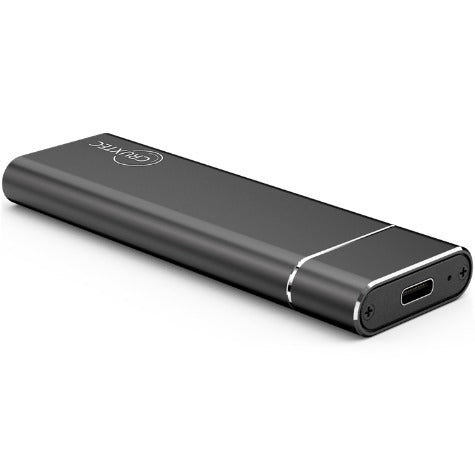 CRUXTEC (M2NC3-BK) NVMe PCIe M.2 SSD to USB3.1 Gen2 Type-C(10Gbps)- USB-A Aluminum Enclosure