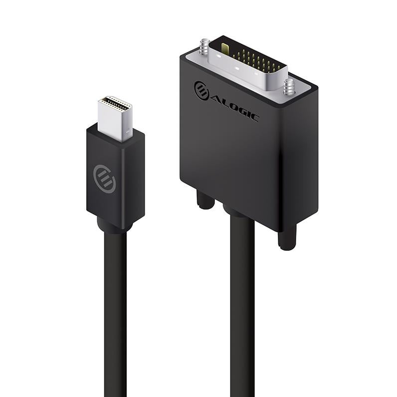 ALOGIC Elements ACTIVE 2m Mini DisplayPort to DVI-D Cable with 4K Support - Male to Male