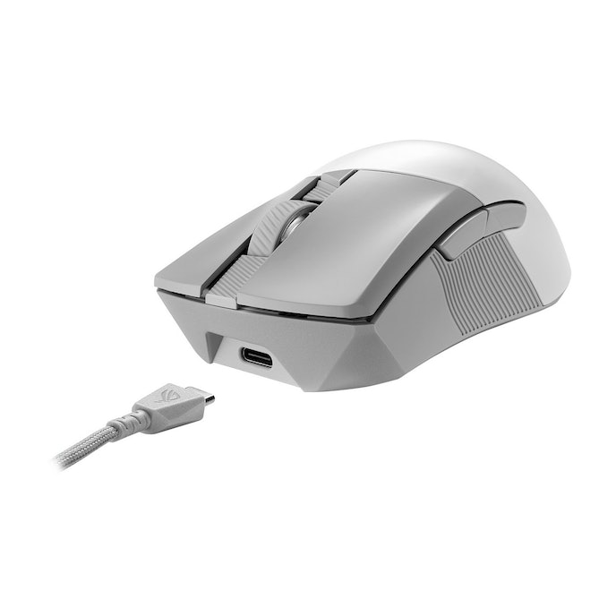 ASUS ROG GLADIUS III WIRELESS AIMPOINT MOONLIGHT WHITE Wireless RGB Gaming Mouse. White, Wired/2.4GHz/Bluetooth