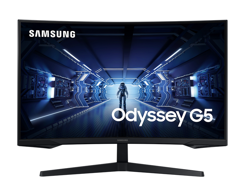Samsung 32" Odyssey G5, CURVED 1000R, VA, 1ms, 144Hz, 2560 x 1440, 16:9, Freesync Premium, 1 x HDMI, 1 x DP, HDR10, VESA