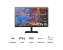 Samsung ViewFinity S80PB 81.3 cm (32") 3840 x 2160 pixels 4K Ultra HD LED Black