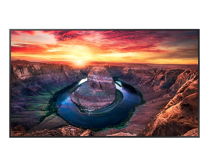 Samsung QM55B 55IN UHD 24/7 COMMERCIAL DISPLAY 4K UHD 500 NITS RS232/RJ45 WIFI IP5X DUSTPROOF BUILT IN QUAD CORE MEDIA PLAYER MAGICINFO S6 TIZEN SSSP 6.0 2X HDMI2.0 1X DP1.2 HDCP2.2