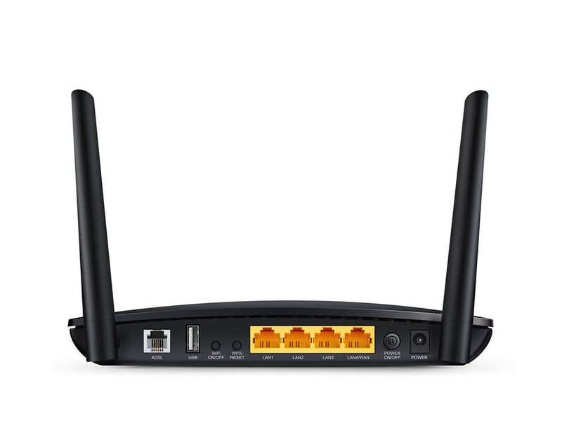 TP-LINK Archer D20 AC750 wireless router Dual-band (2.4 GHz / 5 GHz) Fast Ethernet Black