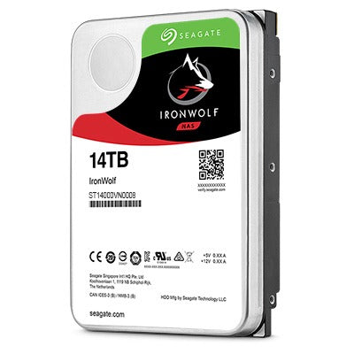 Seagate IronWolf 14TB 3.5" SATA Internal NAS Internal Hard Drive HDD 7200RPM 256MB Cache PN ST14000VN0008