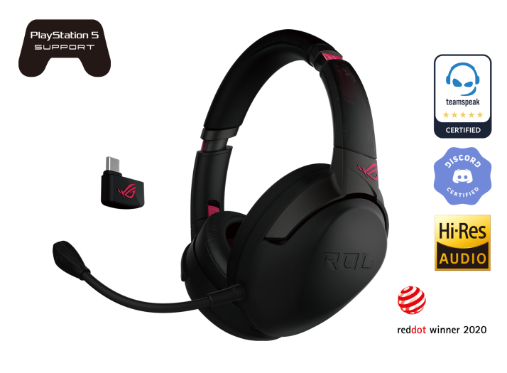 Asus ROG STRIX GO 2.4 ELECTRO PUNK USB-C 2.4 GHz wireless gaming headset