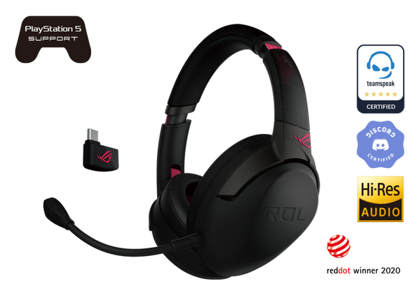 Asus ROG STRIX GO 2.4 ELECTRO PUNK USB-C 2.4 GHz wireless gaming headset