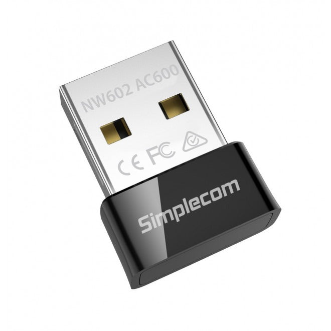Simplecom NW602 AC600 Dual Band USB WiFi Wireless Adapter