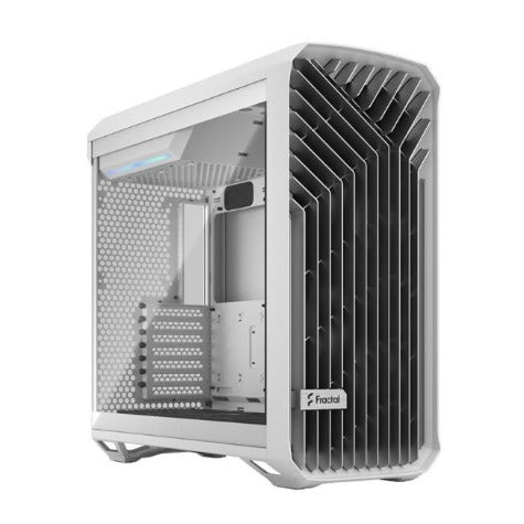 Fractal Design Torrent (FD-C-TOR1A-03) E-ATX Case, White, Tempered Glass Clear Tint