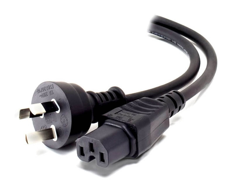 ALOGIC 1m Aus 3 Pin Mains Plug to IEC C15 High Temperature Male to Female