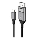 ALOGIC (ULCDP02-SGR) USB-C to DisplayPort Male to Male Cable 2m, 4K 60Hz