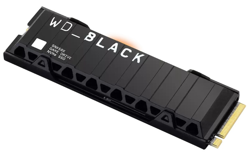 Western Digital WDS200T2XHE Black SN850X 2TB Gen4 NVMe SSD with Heatsink