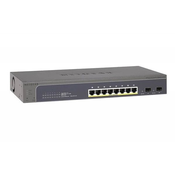 Netgear GS510TP ProSafe 8-port Gigabit PoE+ Smart Switch with 2 SFPs and Max PoE
