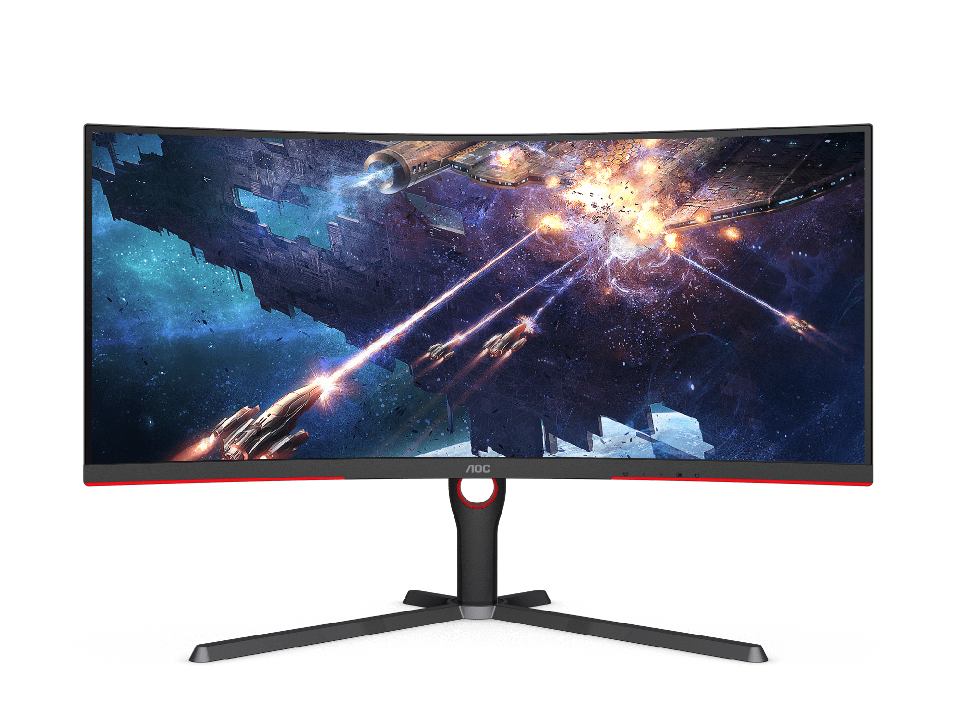 AOC CU34G3S 34" VA WQHD (21:9) 3440X1440 Curved 1000R  1ms, 165Hz Gaming Monitor