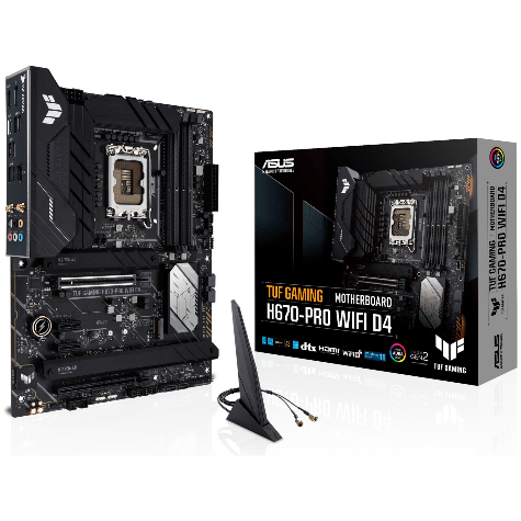 ASUS TUF GAMING H670-PRO WIFI D4 ATX Motherboard