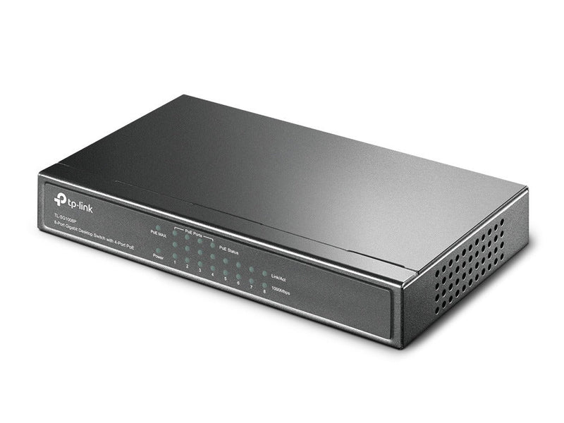 TP-LINK TL-SG1008P network switch Gigabit Ethernet (10-100-1000) Grey Power over Ethernet (PoE)