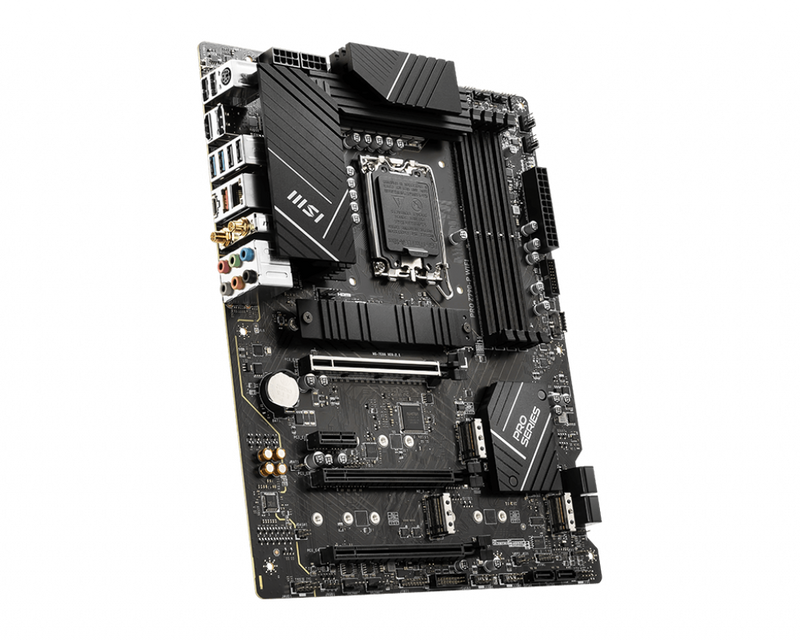 MSI PRO Z790-P WIFI Intel LGA 1700 ATX Motherboard, 4x DDR5 128GB, 1x PCI-E x 16, 1x PCI-E x 14, 4x M.2, 6x SATA, 4x USB 3.2, 4x USB2.0