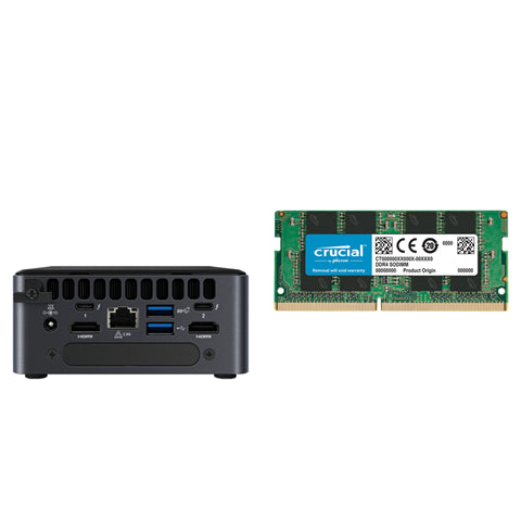 INTEL MINI NUC PC, i3-1115G4, 8GB(1/2), 512GB M.2 SSD, 2.5"(0/1), WL-AX, W11P , 3YR NBD