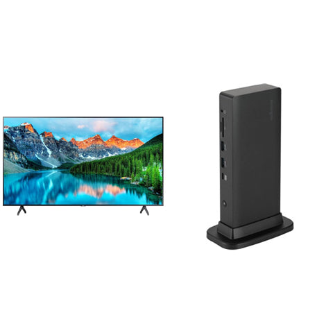 Samsung BUNDLE SAMSUNG (BEA) BUSINESS TV 50" UHD, 250NITS, HDMI(2) +KENSINGTON TRIPLE 4K T/B DOCK