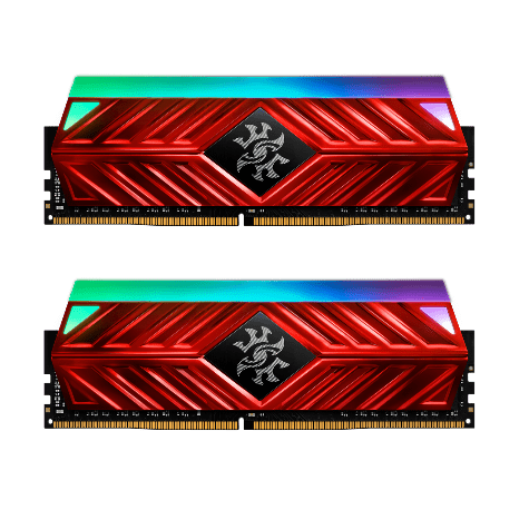 ADATA XPG SPECTRIX D41 RGB 16GB (2x8GB) 3200MHz DDR4 RAM - Red