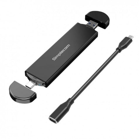 Simplecom SE522 NVMe/SATA M.2 SSD to USB 3.2 Gen 2 Dual USB Connector Enclosure
