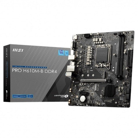 MSI PRO H610M-B DDR4 Intel LGA 1700 mATX Motherboard