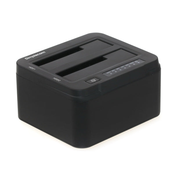 Simplecom SD322 Dual Bay USB 3.0 Aluminium Docking Station for 2.5" and 3.5" SATA HDD Black