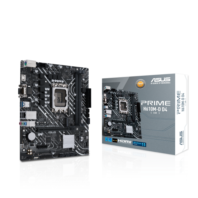 Asus PRIME H610M-D D4-CSM H610 (LGA 1700) mic-ATX motherboard