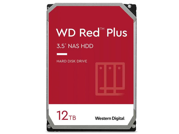 Western Digital (WD120EFBX) 12TB Red Plus 3.5" CMR NAS Hard Drive